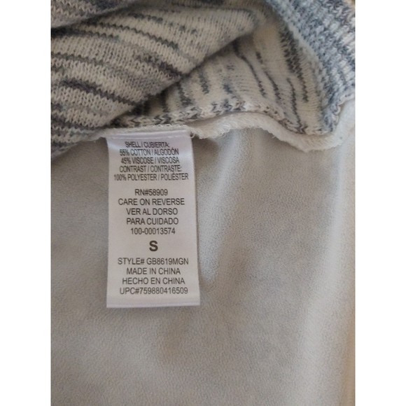 GB fringed top Sm Gray Hippie Cottage Core - Picture 8 of 9